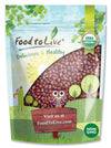 Food To Live Organic Adzuki Beans, 3 Pounds – Non-Gmo, Sproutable, Whole Raw Dried Azuki Beans (Red Mung Beans), Vegan, Kosher, Bulk Organic Beans.
