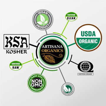 Artisana Organics Non Gmo Raw Almond Butter, 14 Oz (6 Pack)