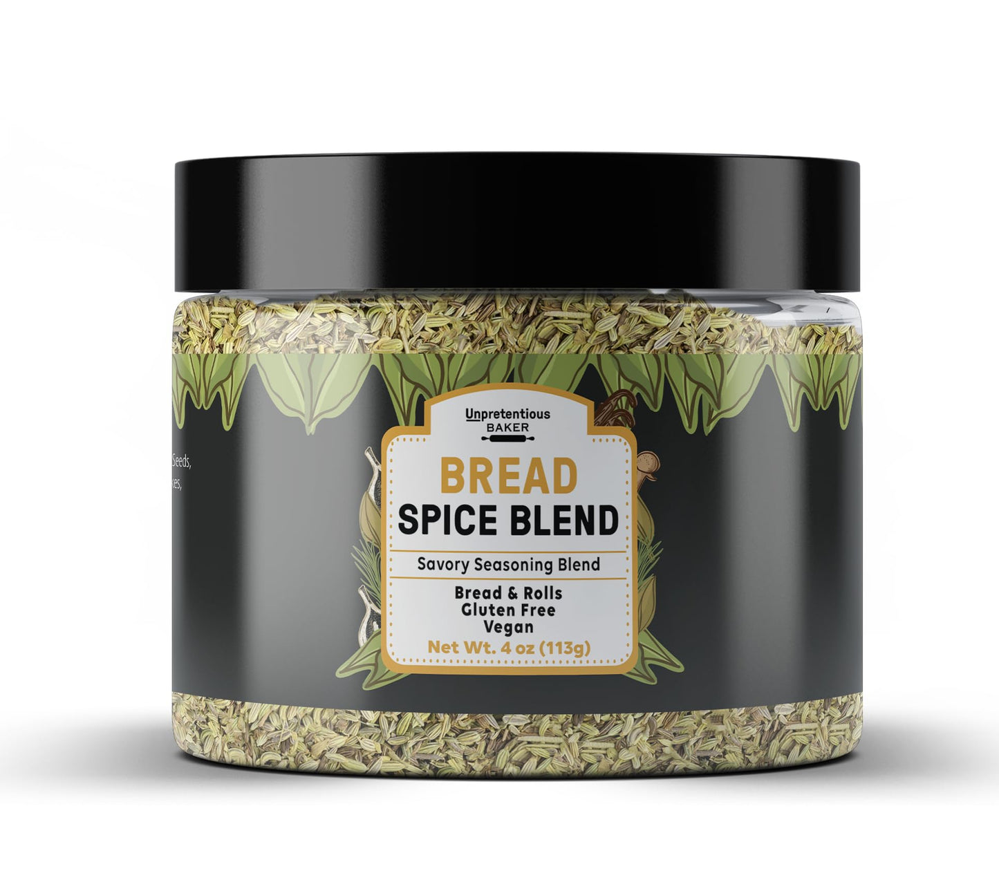 Unpretentious Bread Spice Blend (4 Ounces), Savory Seasoning Blend, Bread & Rolls, Marinades & More