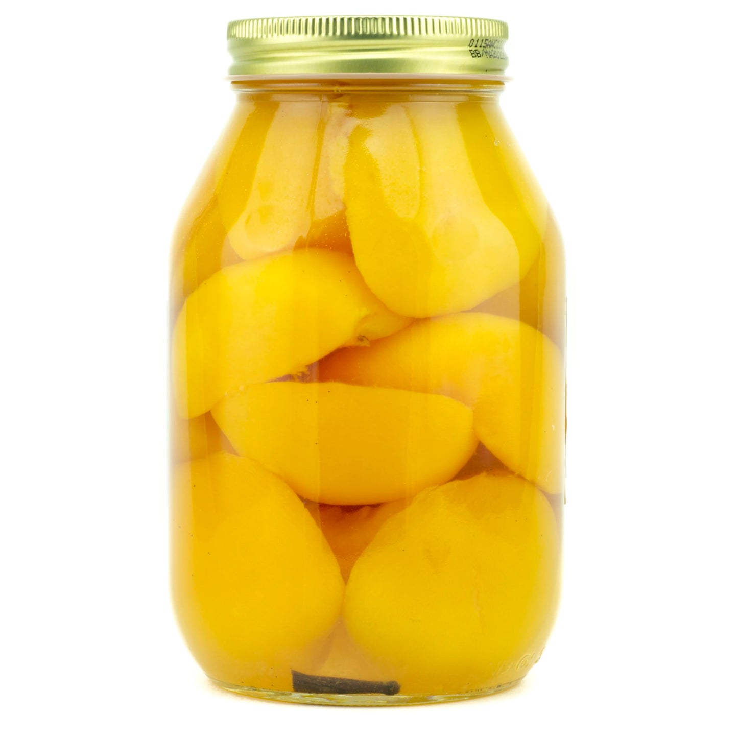 Amish Wedding Vanilla Peach Halves - 32oz Jar of Delicious Fruit Preserves