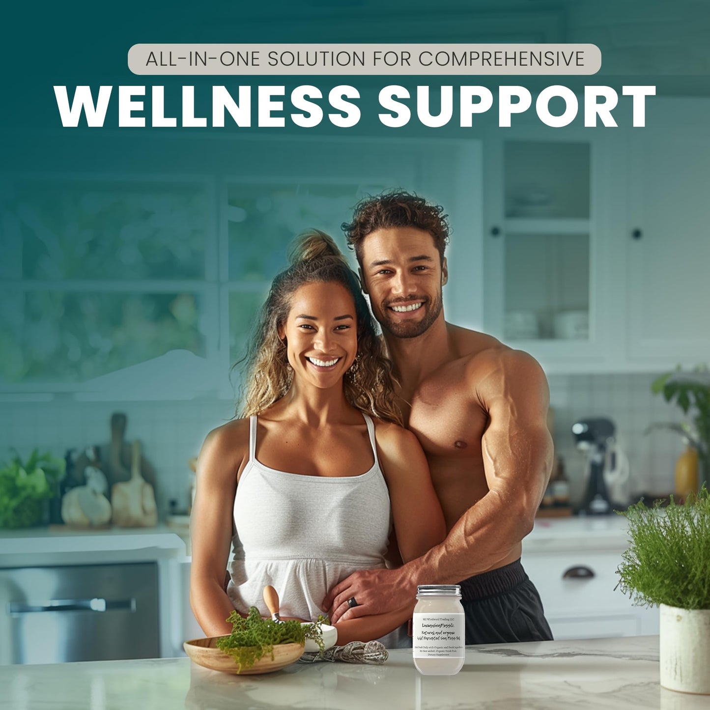 MG Windward Trading LLC Organic Sea Moss Gel, Fresh Fruit Infused, 16 oz.