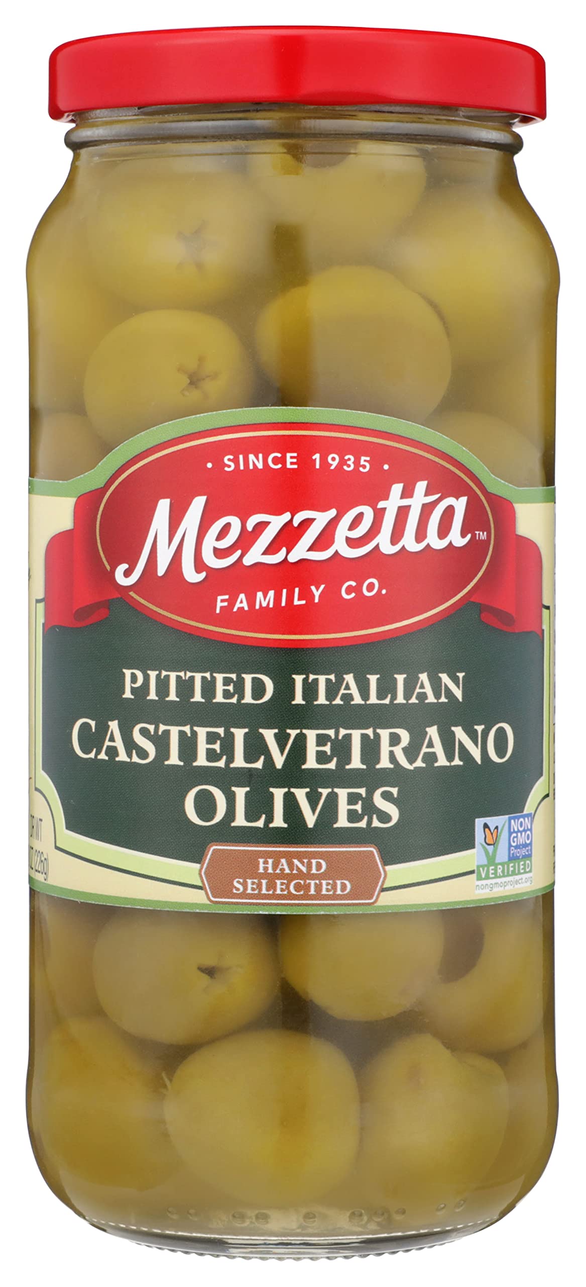 Mezzetta Olive Castelvetrano Ptd, 8 Oz (Pack Of 6)