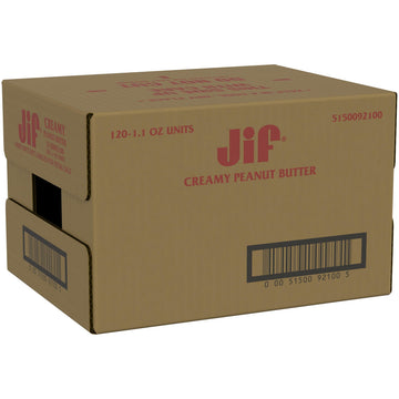 Jif Creamy Peanut Butter, Portion Control, 1.1 Ounce, 120 Count