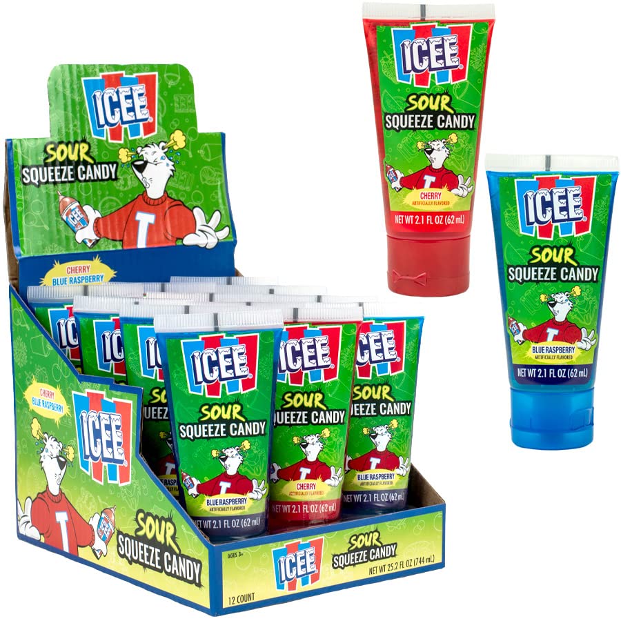 ICEE Sour Squeeze Candy - 12 Bottles - 2.1 FL OZ