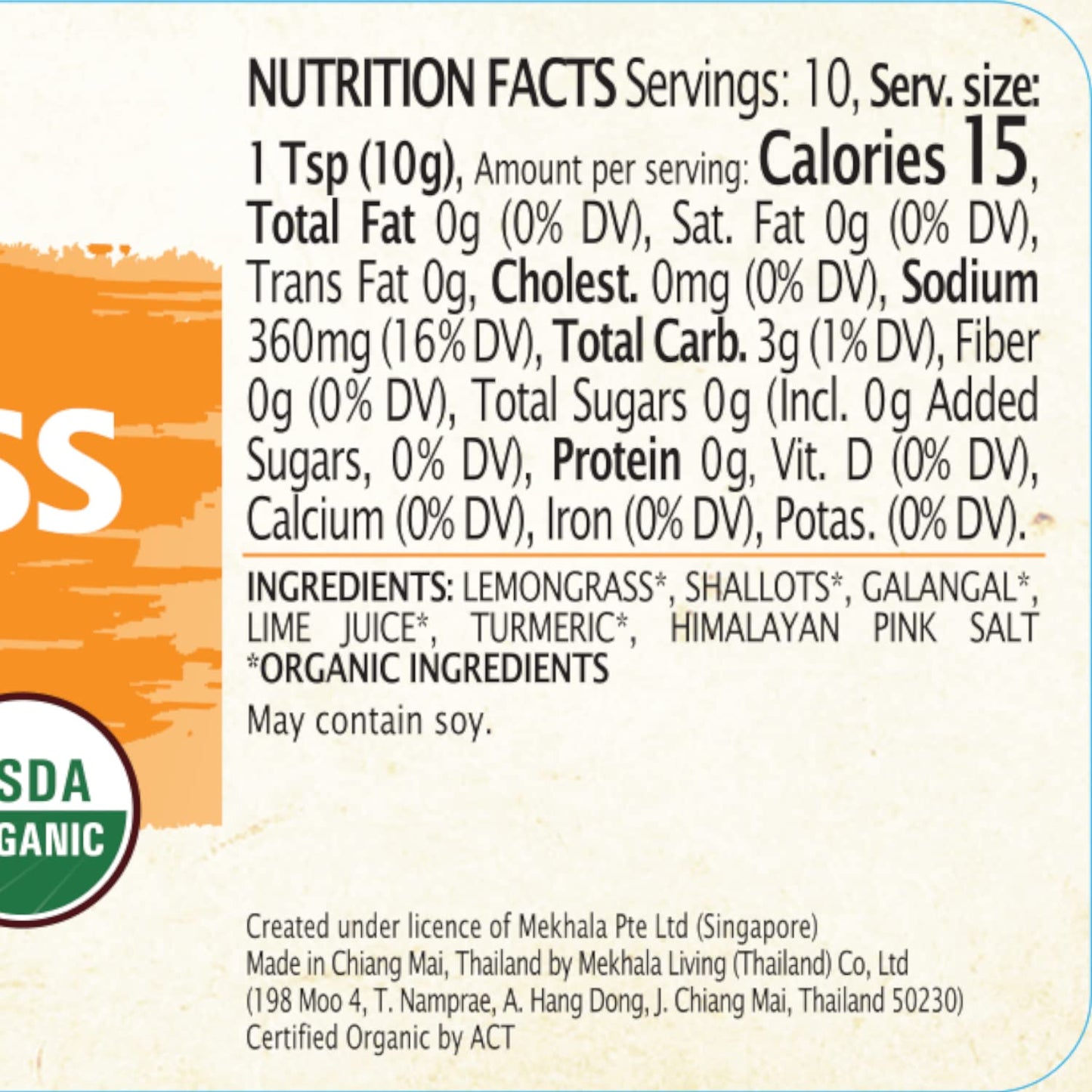 Mekhala Organic Gluten Free Curry Paste Value 3-Pack (3X3.5Oz) (Lemongrass Turmeric)