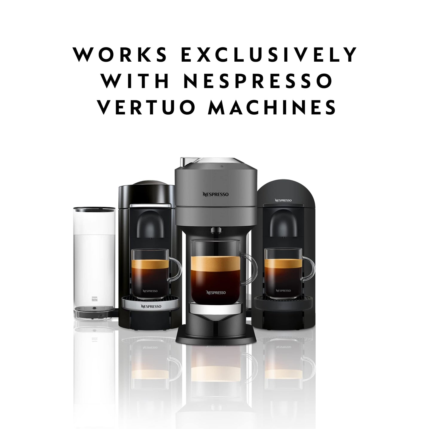 Nespresso compact pieces Vertuo Double Espresso Coffee Pods, Ice Leggero, 50-Count