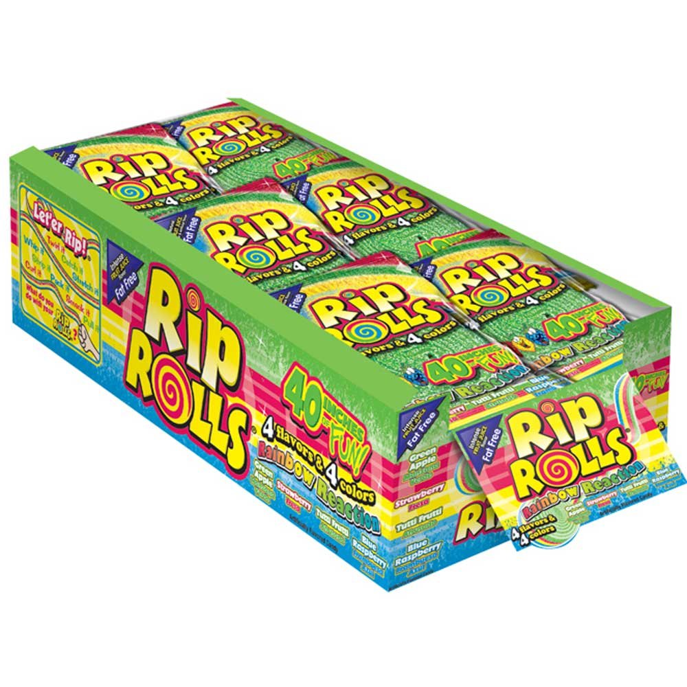 Rip Rolls - Rainbow Reaction, 1.4 Ounce -- 288 per case.