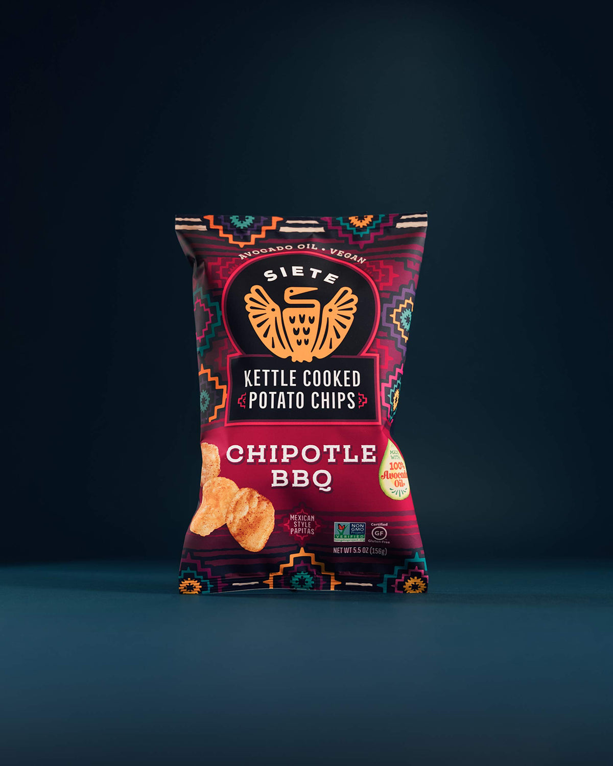 Siete Family Foods Chipotle BBQ Potato Chips, 5.5 oz Bag