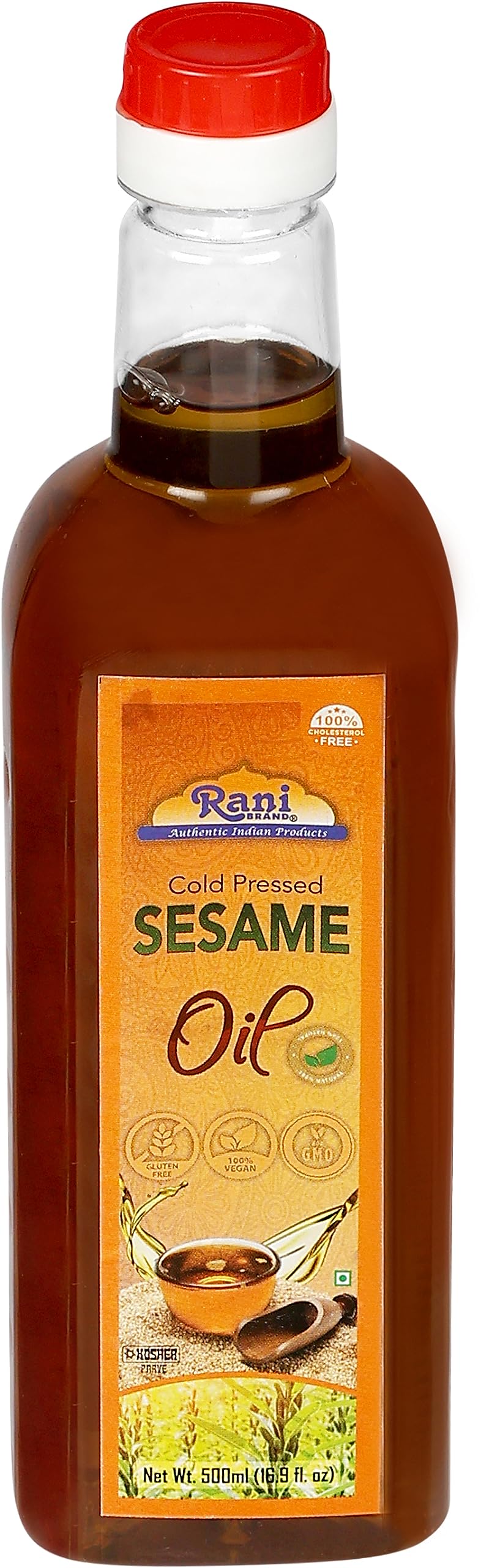 Rani Sesame Oil 16.9 Ounce (500Ml) Cold Pressed | 100% Natural | Non-Gmo | Kosher | Vegan | Gluten Free