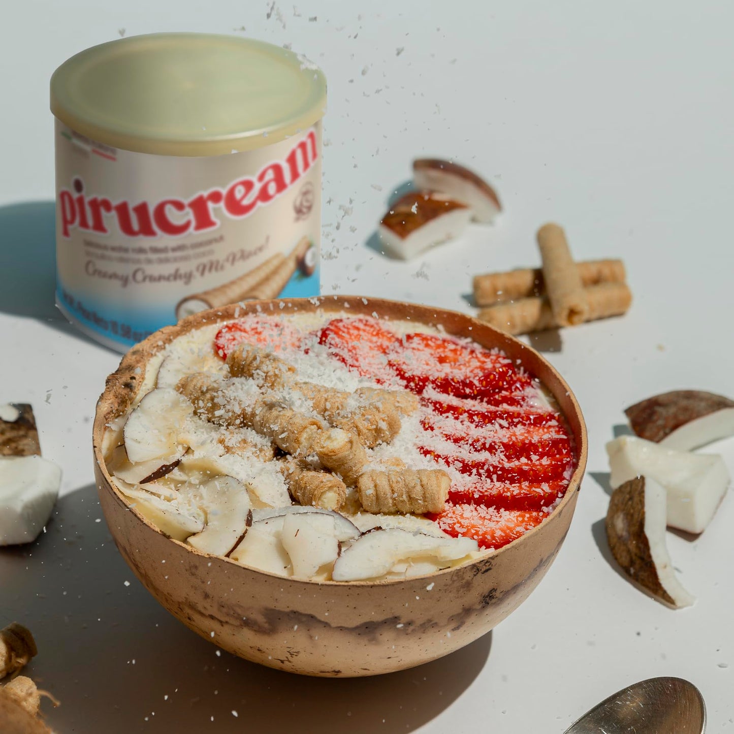 Three Pack Pirucream Coconut Can 300 grs./ 10.59 Oz