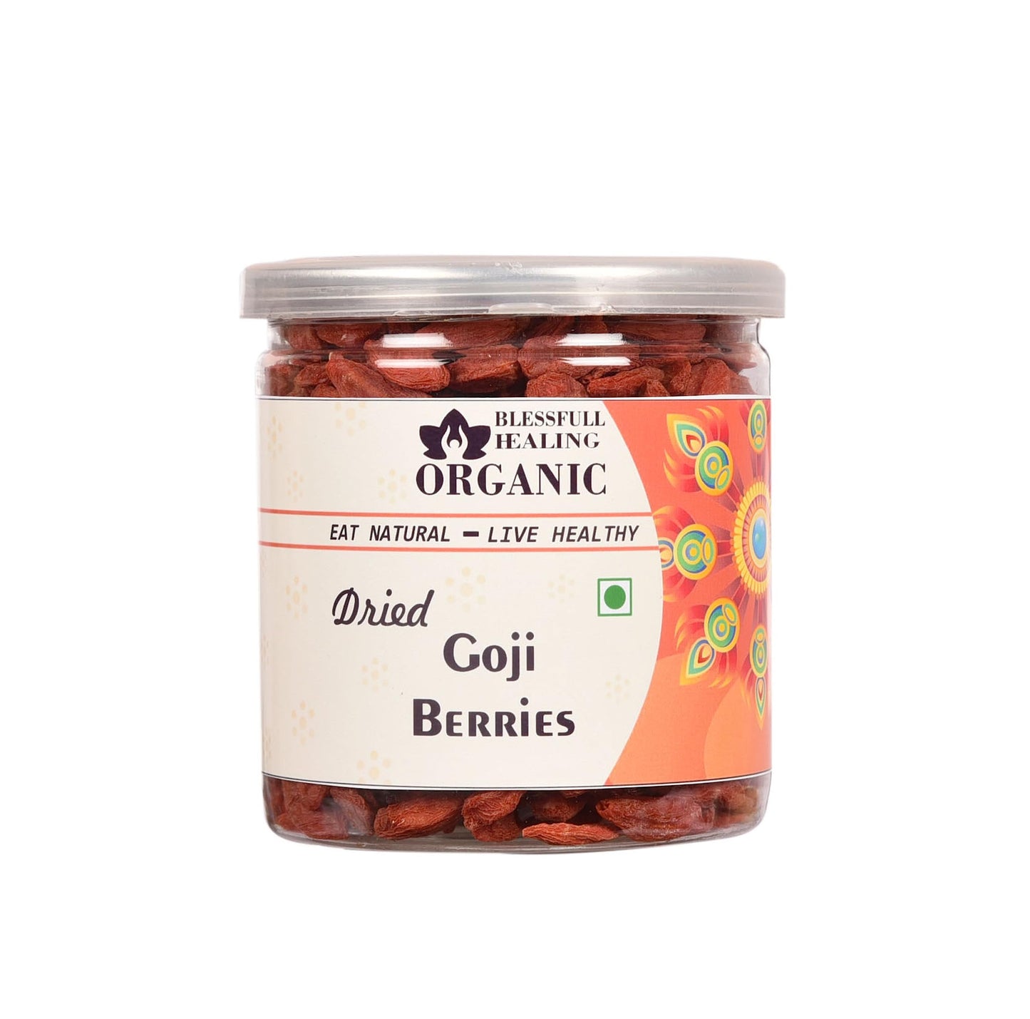 Blessfull Healing Organic Dried Goji Berries 250 Gram Airtight Container