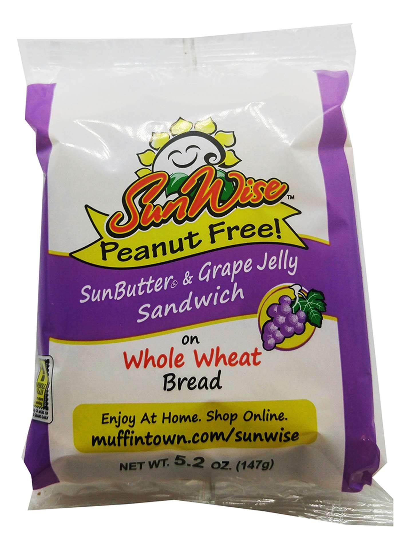 SunWise Sunbutter Grape Sandwich, 5.2 Ounce -- 48 per case.