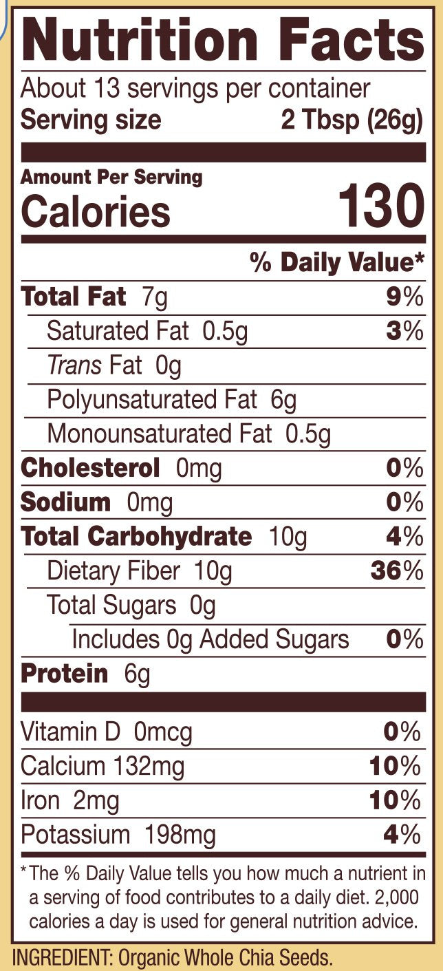 Bobs Red Mill Organic Chia Seeds, 12 Oz, (us)