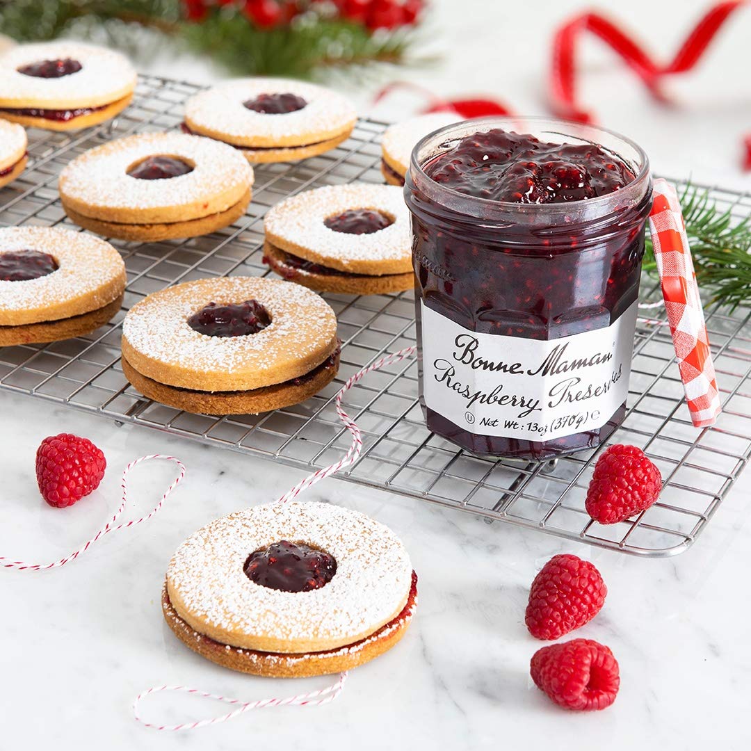 Bonne Maman Raspberry Preserves 13 Ounce Jars (Pack of 6)