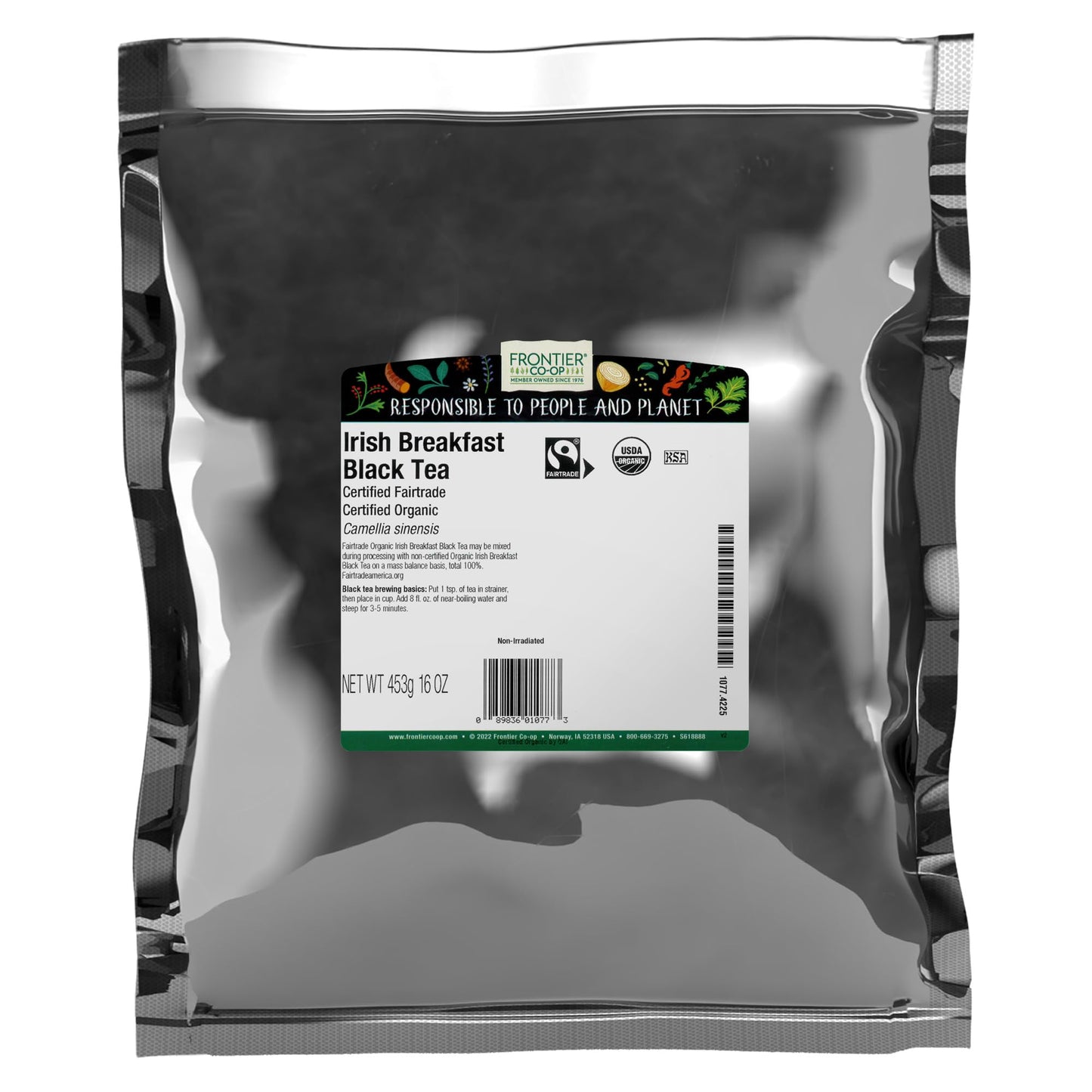 Frontier Co-op Organic Bulk Irish Breakfast Tea, 16 Ounce
