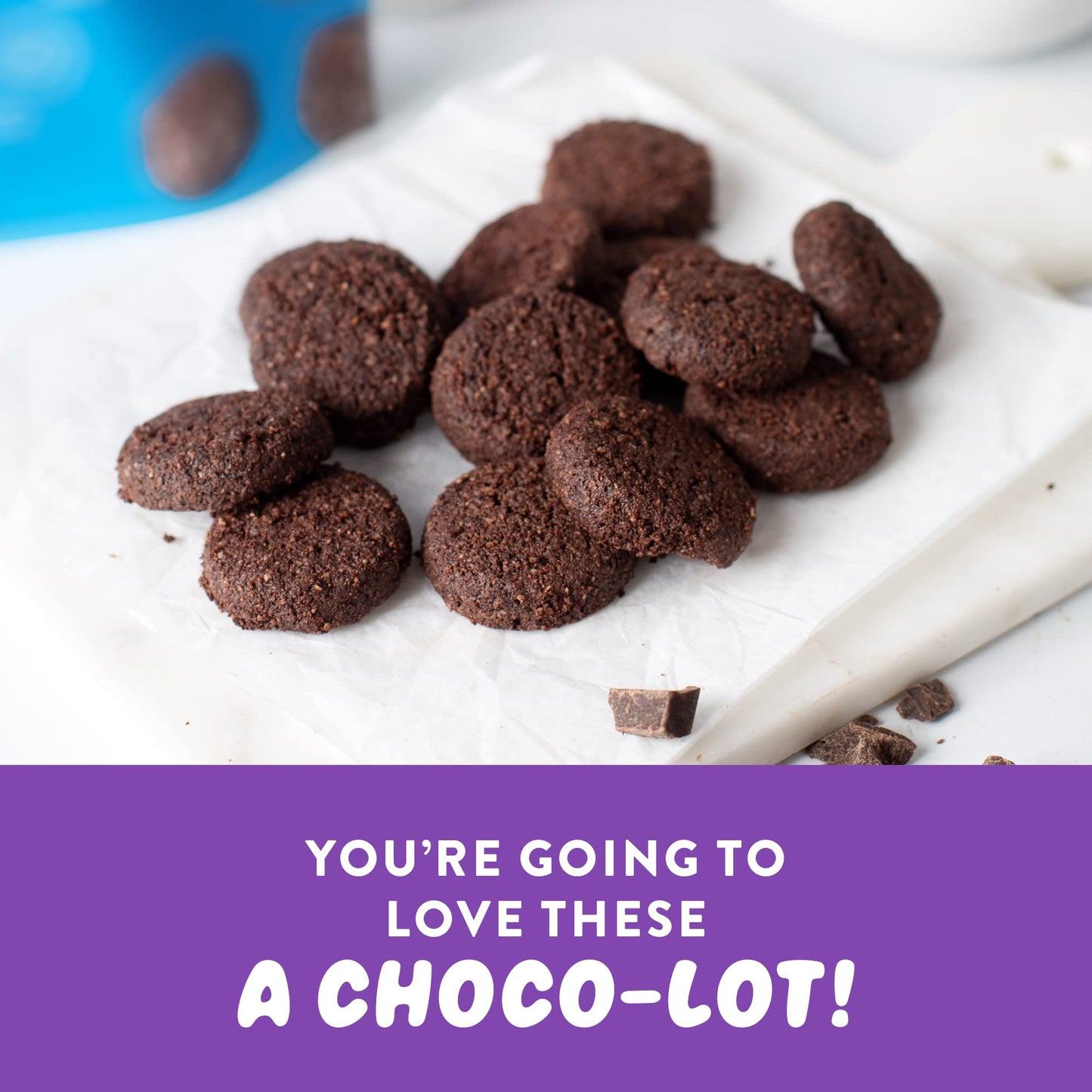 HighKey Low Carb Keto Brownie Bites - Keto Snack Low Carb Snack Sugar Free Chocolate Protein Cookies Sugar Free Snacks Gluten Fr