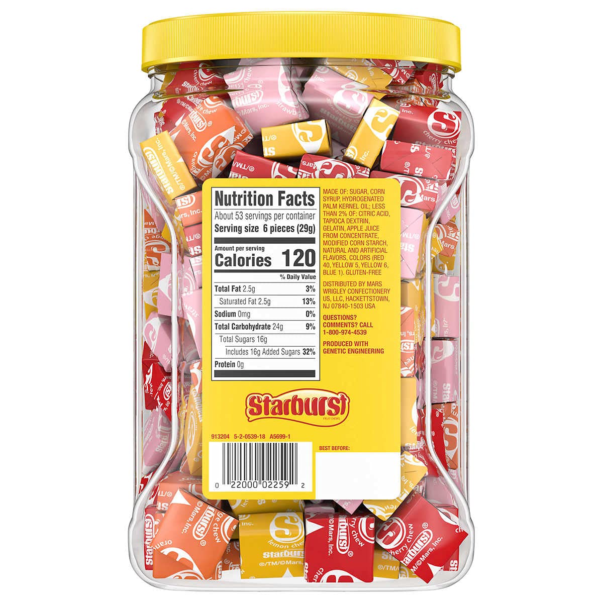 Starburst Fruit Chews, Original, 54 Oz