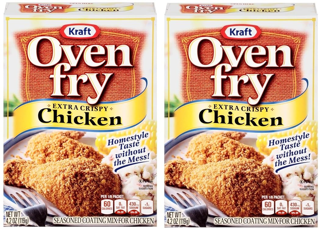 2 Pack - Oven Fry Extra Crispy 4.2oz Seasoned Coating Mix (Chicken)