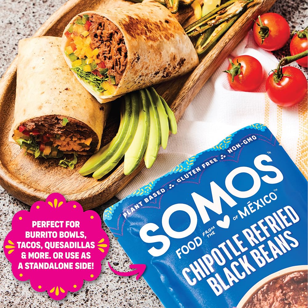 Somos Beans Refried Chipotle 10 OZ