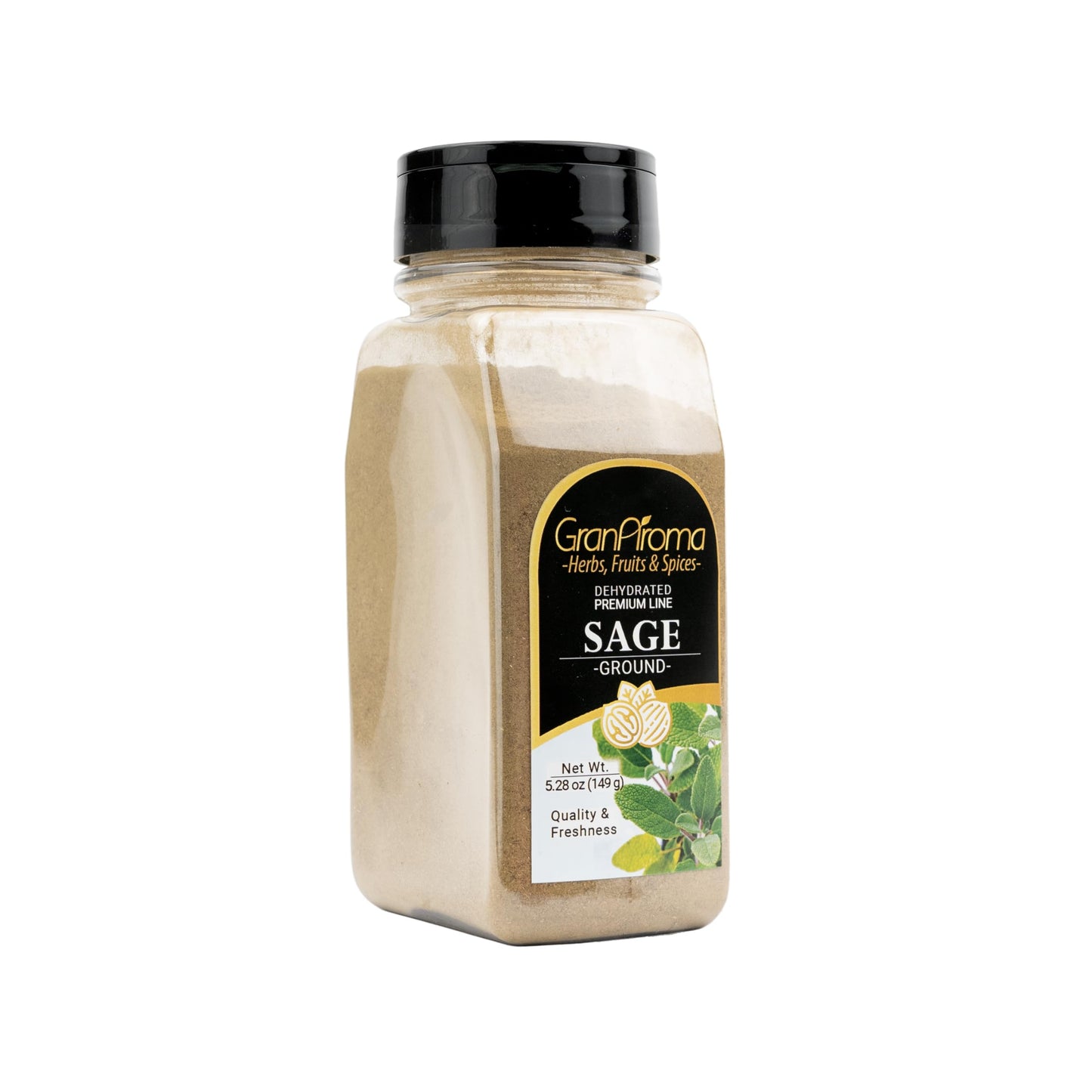 Granaroma Ground Sage, Earthy Flavor, Soups & Sauces, Versatile Herb (5.28 Ounce)