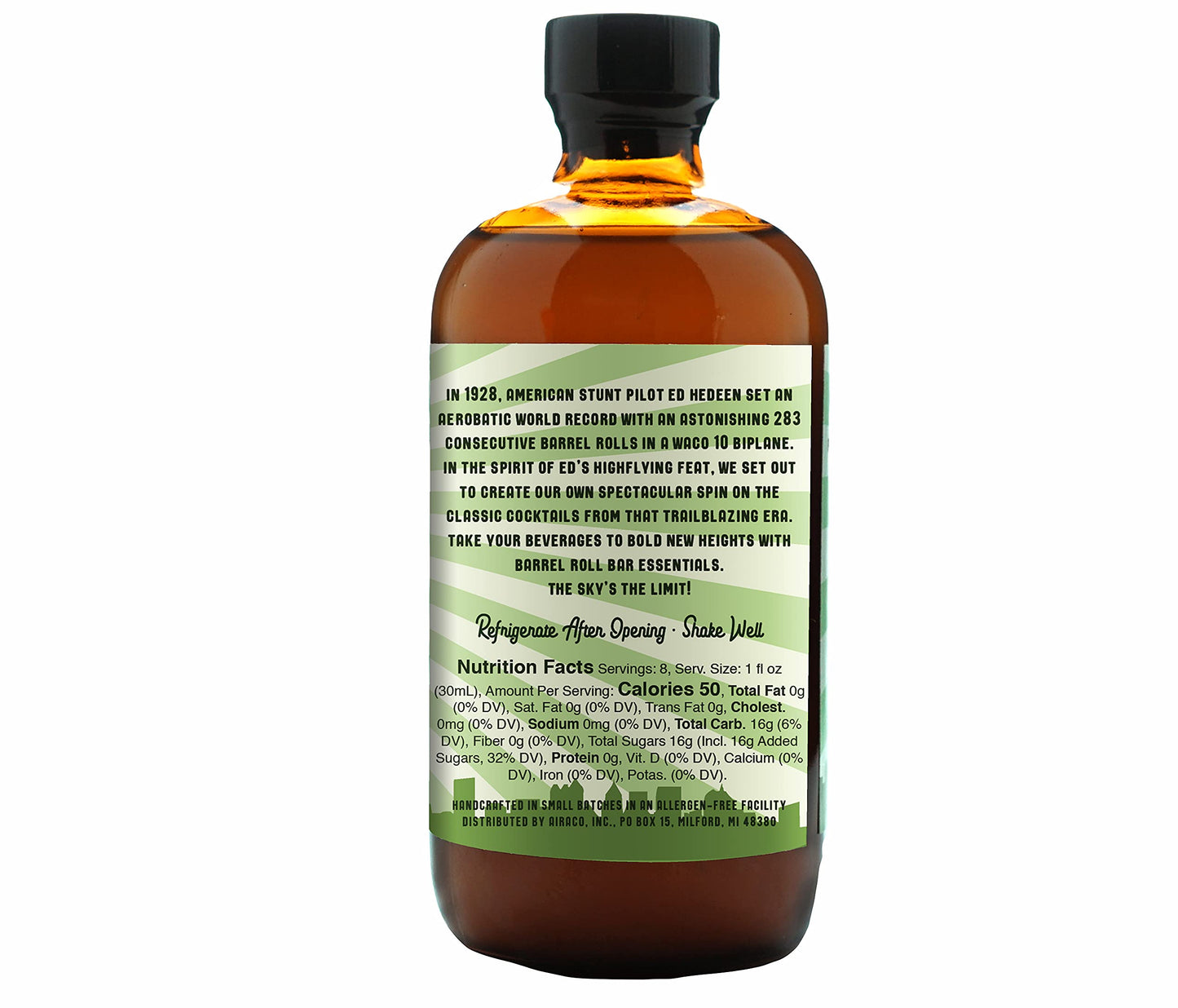 Barrel Roll Bar Essentials Mojito Cocktail Kit - All-Natural Drink Mix - 8 Fl Oz