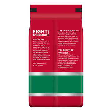 Eight OClock Coffee The Original Decaf Whole Bean Coffee Medium Roast 21 Ounce (Pack of 1) - Sweet Fruity Well Balanced