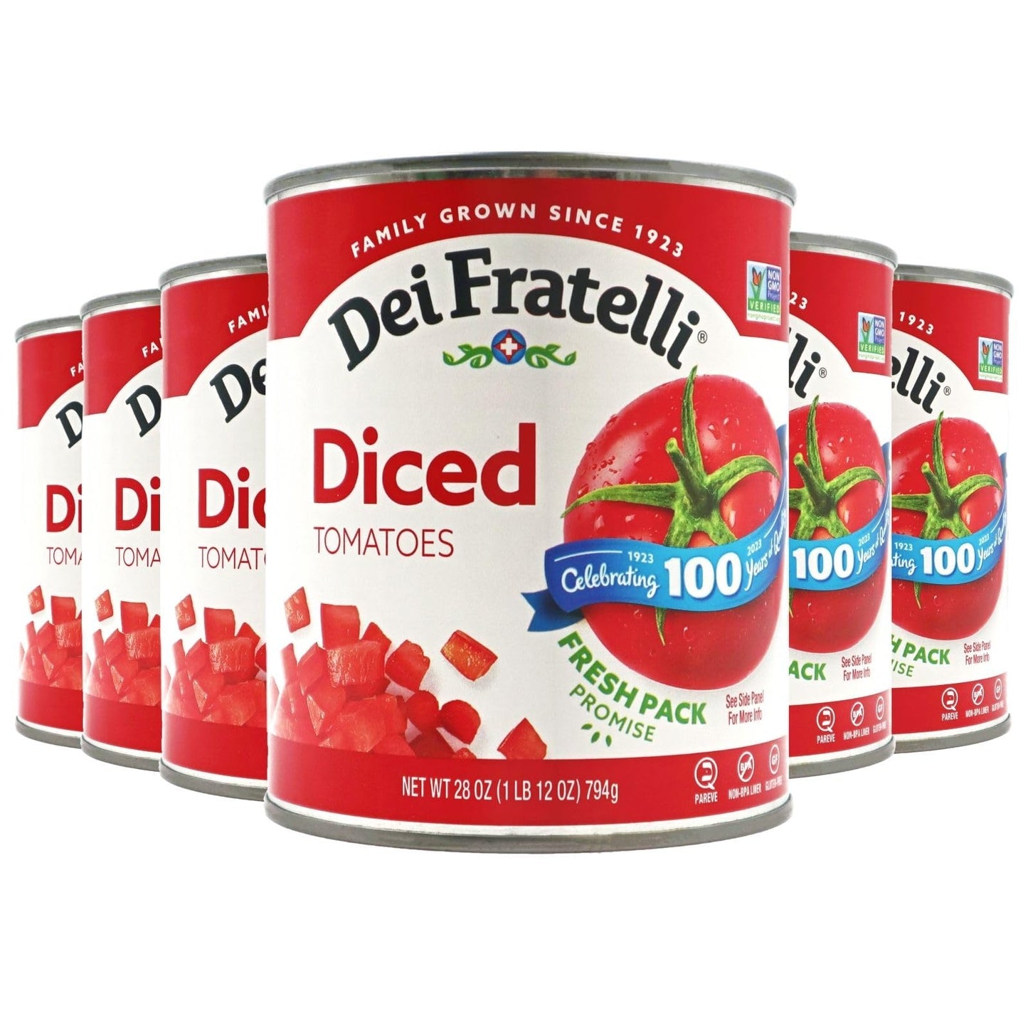 Dei Fratelli Diced Tomatoes (28 oz. cans; 6 pack) - 5th Generation Recipe