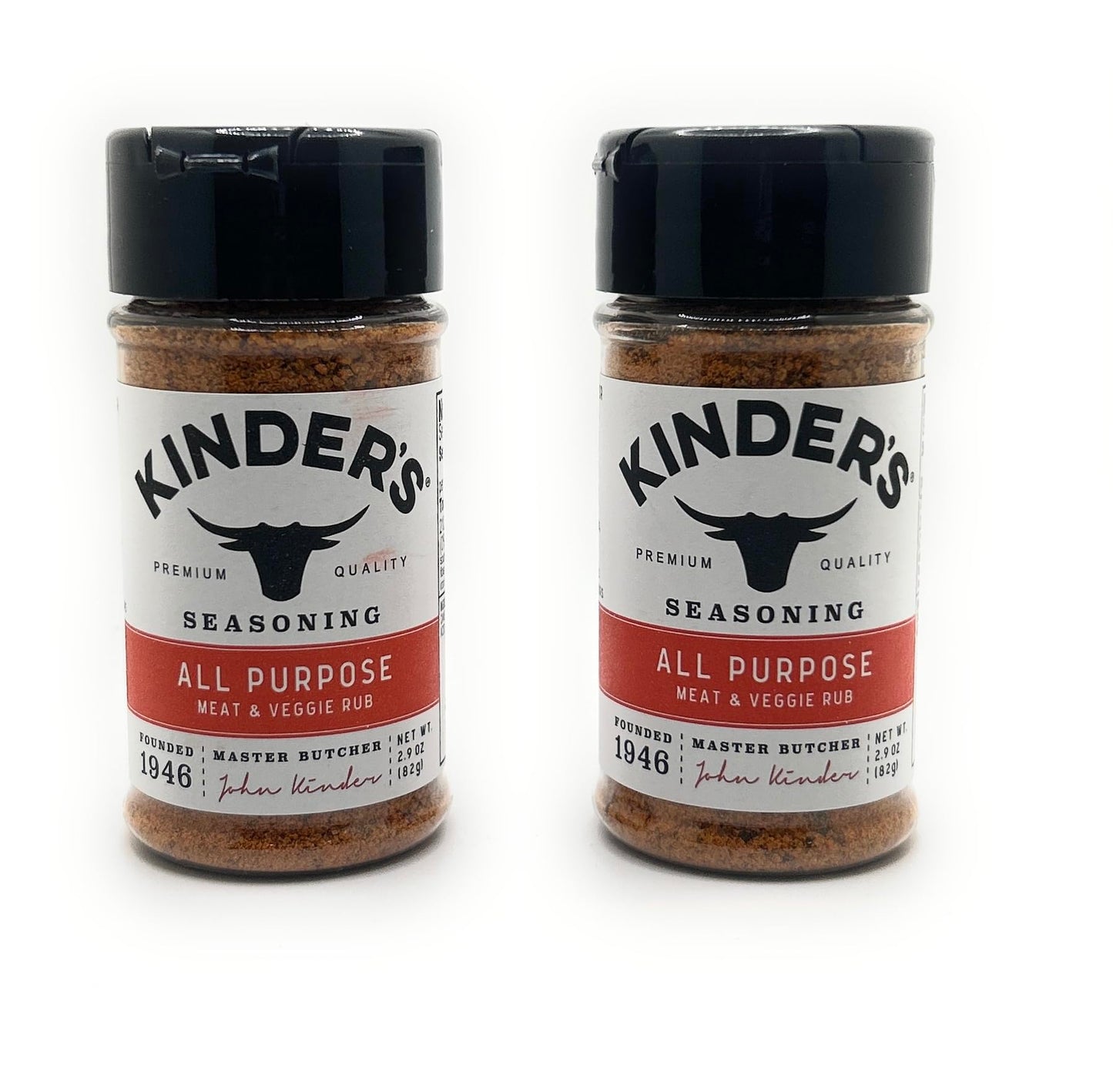 Kinders Seasonings & Rubs - 2 bottles (All Purpose 2.9oz)