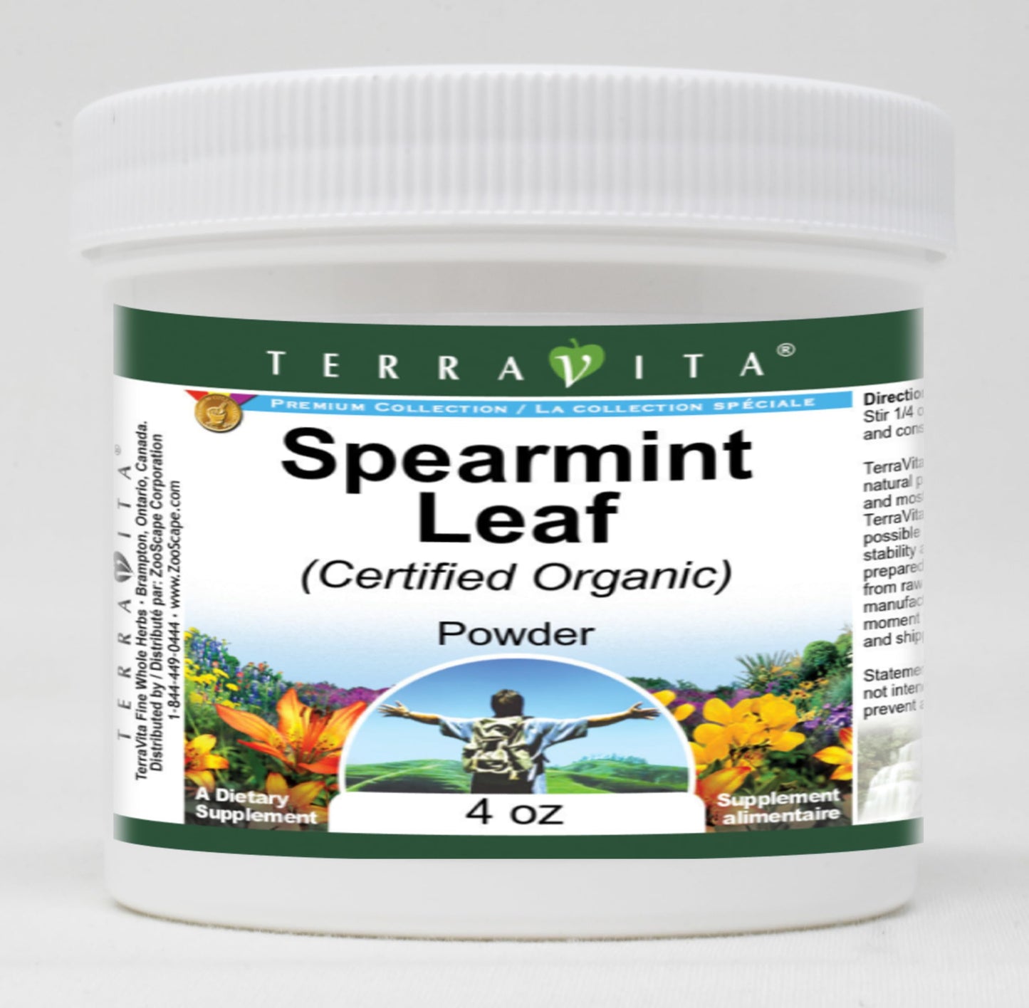 Spearmint Leaf (Certified Organic) Powder (4 oz, ZIN: 518737)