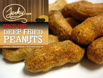 Jerky.Com Deep Fried Spicy Hot Peanuts In Shell 10Oz - Bold & Savory Peanuts - Roasted Spicy Peanuts In Shell For Human - Usa Grown, Ultimate Spicy Gourmet Gift Peanuts