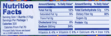Amys Organic Non-Dairy Bean And Rice Burrito, 6 OZ