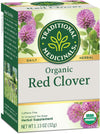 Traditional Medicinals Tea, Organic Red Clover, Supports Skin Health, 96 Tea Bags (6 Pack)
