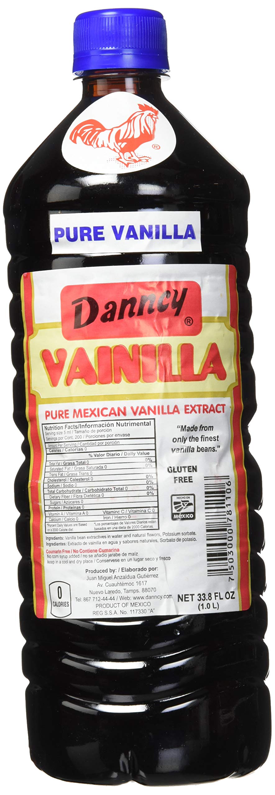 Danncy Vanilla - Dark Pure Vanilla - 33oz - 2 Pack