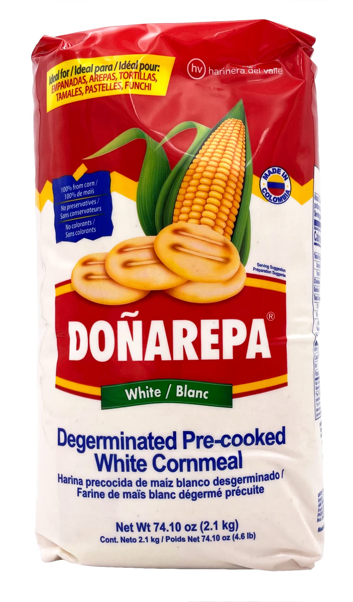 Donarepa Blanca Pre Cooked White Corn Meal 74.10 Oz