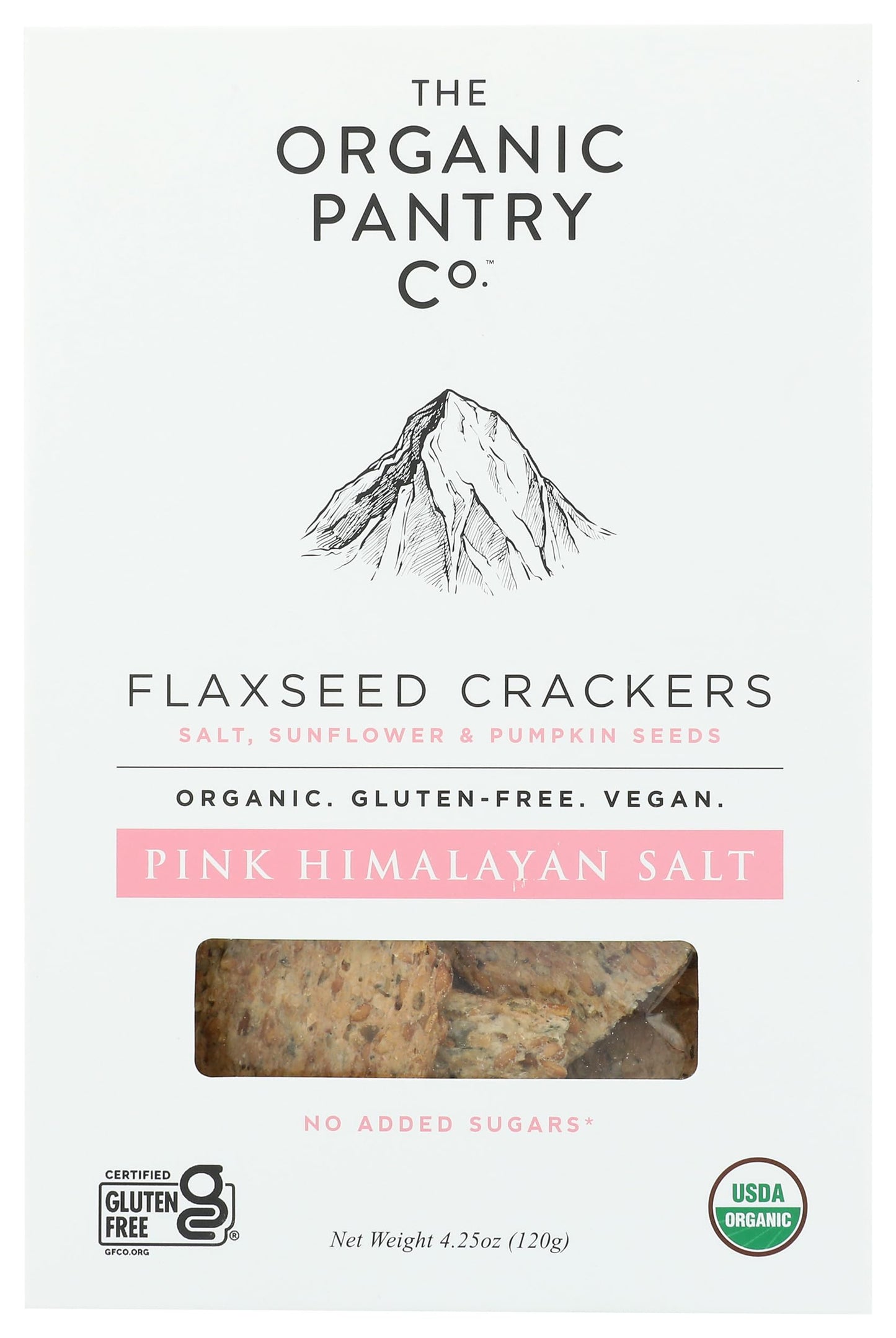 Organic Himalayan Salt Flaxseed Crackers, 4.25 OZ