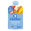 Gerber Baby Food Apple Mango Strawberry, 3.5 Oz Pouch