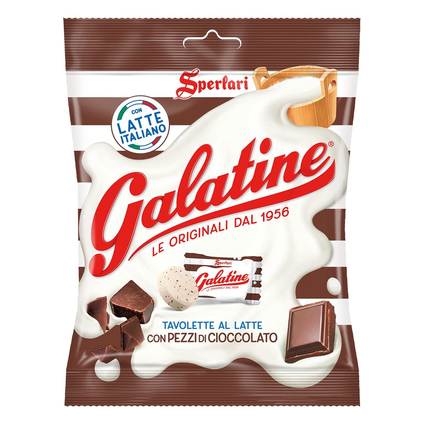 Sperlari Galatine Chocolate Milk Candy Bags Individually Wrapped Italian Pieces 115 Gr / 4.05 Ounce Bag (1-Pack)