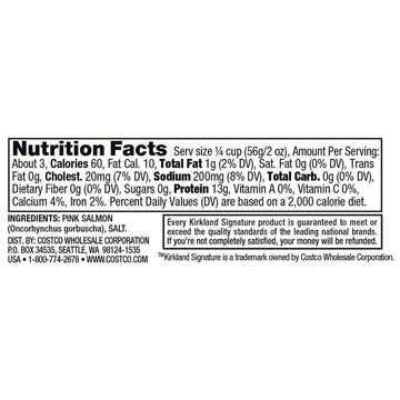 Kirkland Signature Wild Alaskan Pink Salmon, 6 oz, Pack of 6, Healthy Protein Option