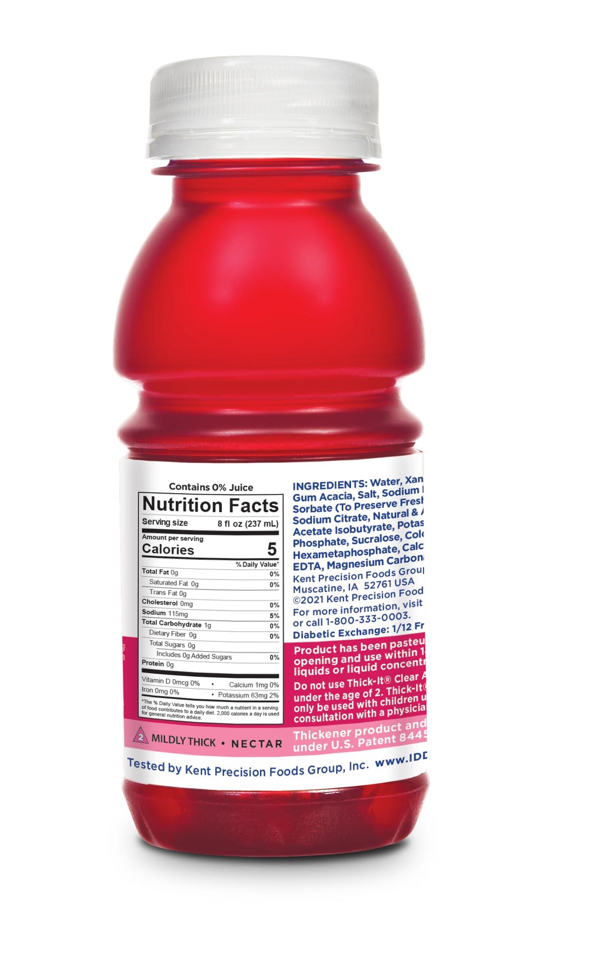 Thick-It Clear Advantage Mildy Thick Fruit Punch Plus Electrolytes, Nectar Consistency, Swallowing Aid, Hydration on the Go, Con