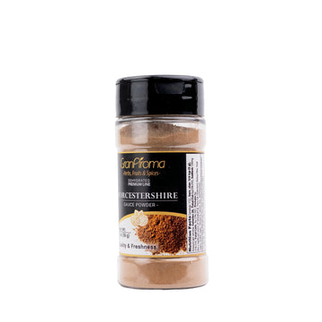 GranAroma Worcestershire Sauce Powder, Tangy, Savory Seasoning for Cooking, Marinades, & Snacks (2 Ounce)