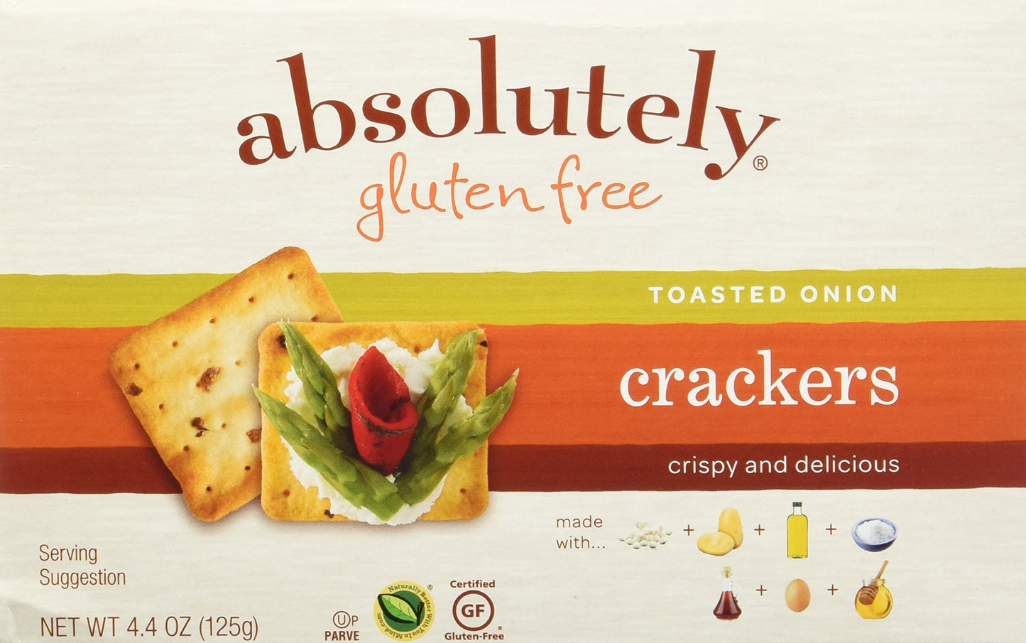 Absolutely Gluten Free Cracker Gf Tstd Onion