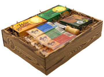 Gift Basket Village Gourmet Cheese and ers Gift Box – Cheddar Bars, Creamy Spread, Spreader, Medium Size