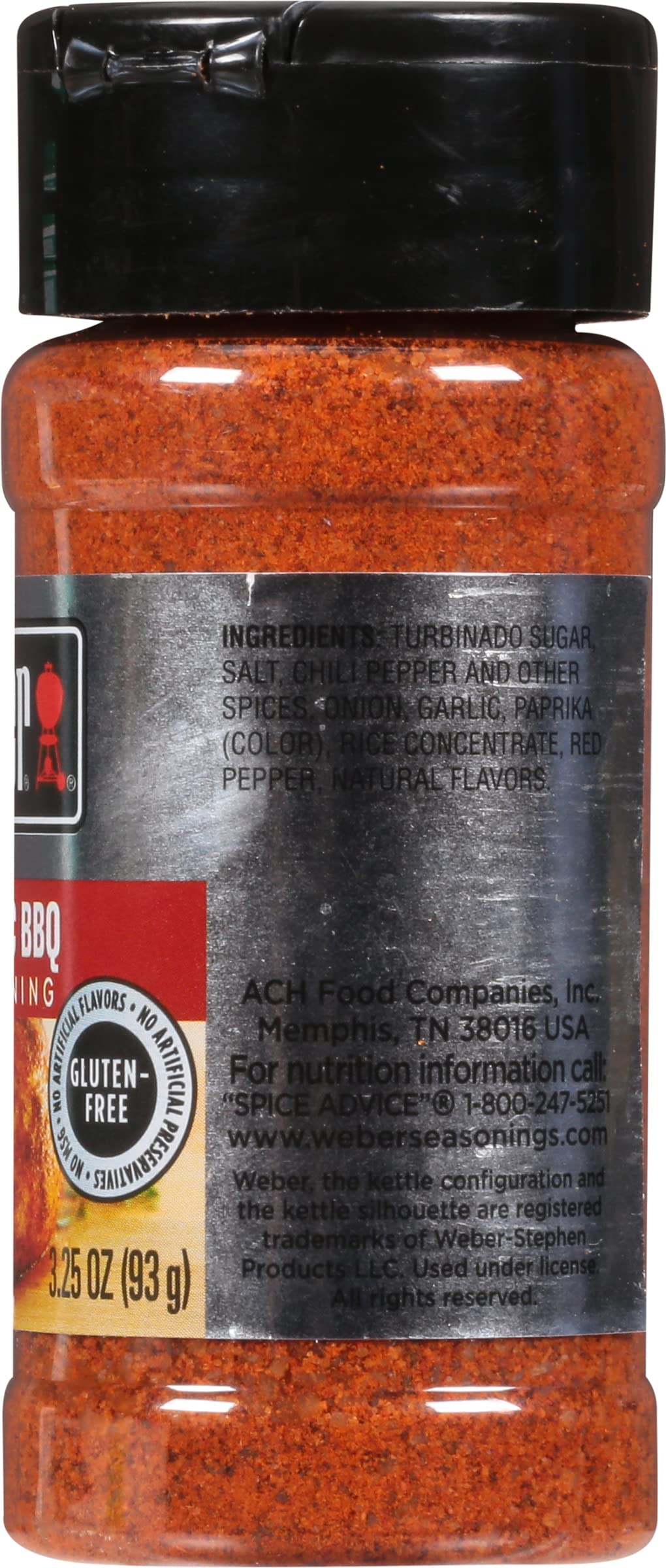 Weber Classic Bbq Seasoning, 3.25 Ounce Shaker