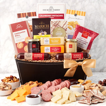 Hickory Farms Ultimate Party Meat And Cheese Gift Basket | Charcuterie Food | Summer Sausage | Fathers Day | Mothers Day | Easter | Christmas | Holiday | Housewarming | Care Package?