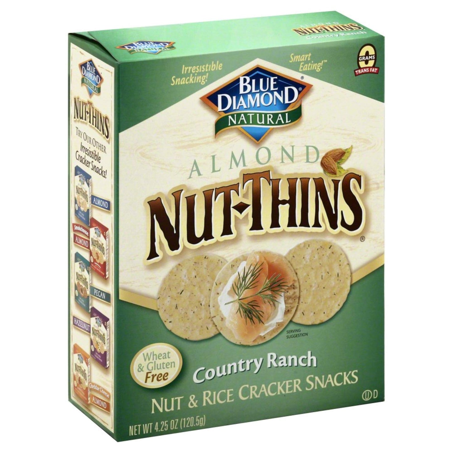 BLUE DIAMOND CRACKER NUT THIN CNTRY RANCH, 4.25 OZ, PK- 12
