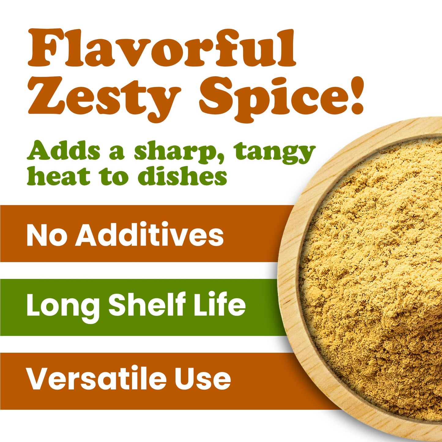 Food To Live Organic Ground Yellow Mustard Seeds, 8 Ounces - All-Natural, Vegan Spice For Flavorful Cooking And Seasoning, Non-G