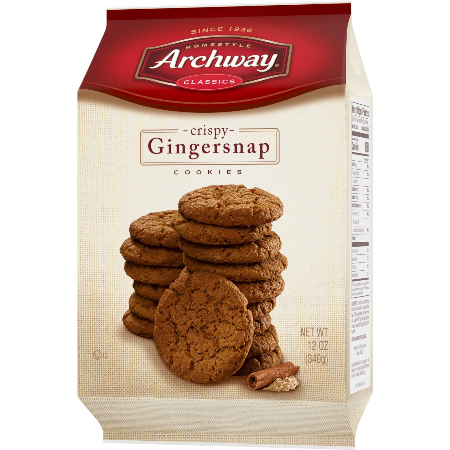 Archway Cookies Crispy Gingersnaps Cookies 12 Ounce