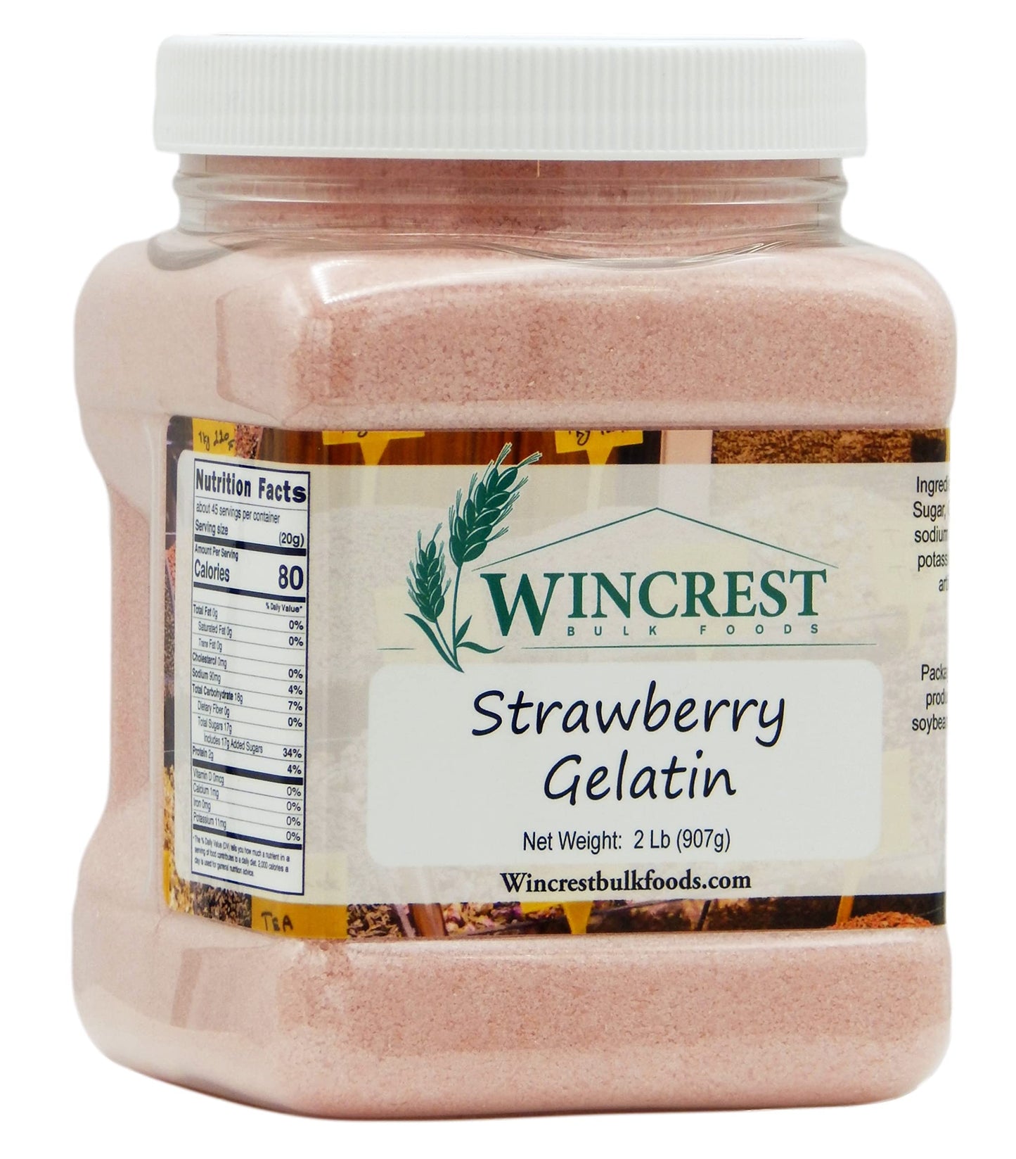 Strawberry Gelatin - 2 Lb Container