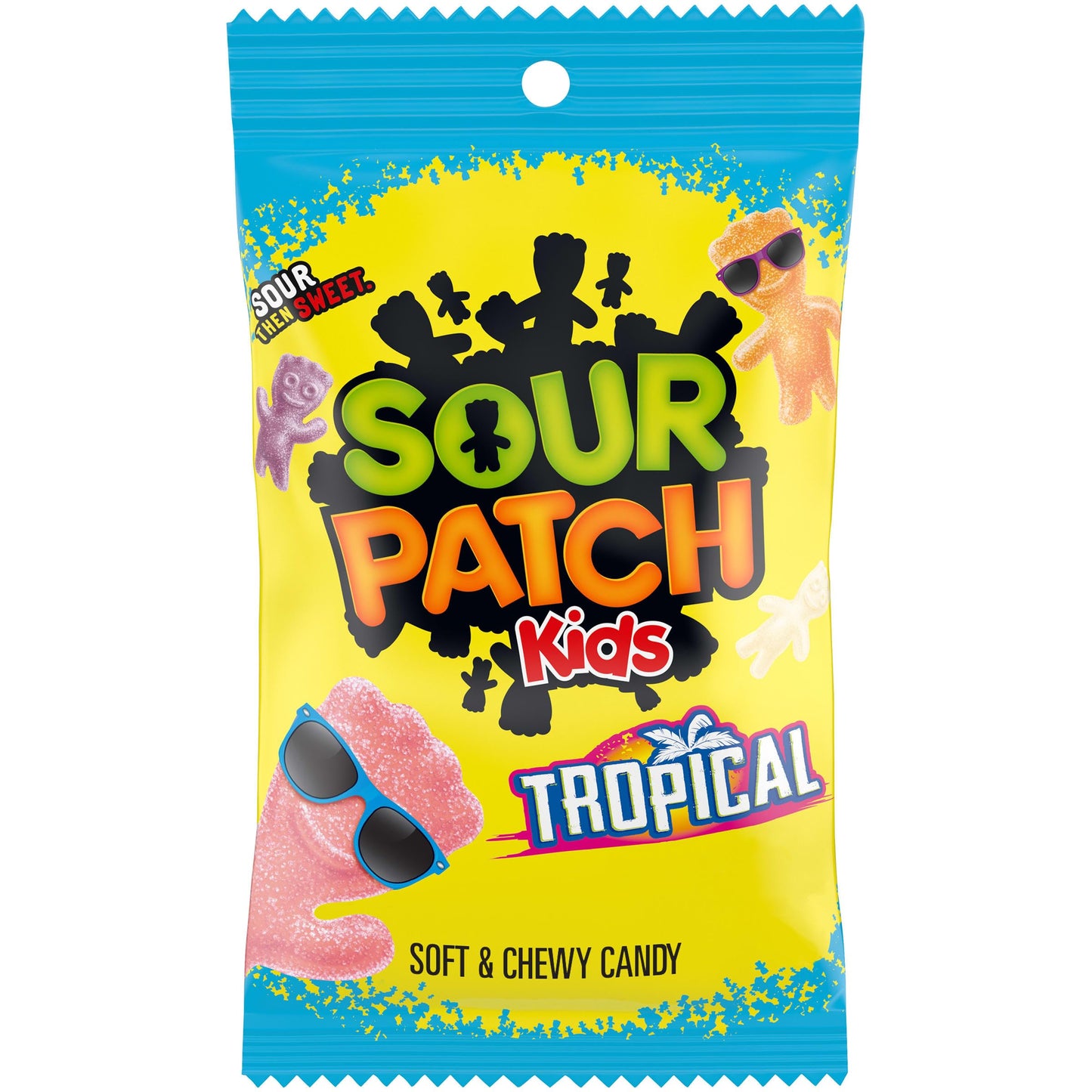 SOUR PATCH KIDS Tropical Soft & Chewy Gummy Candy, 8 oz