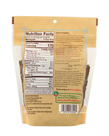 Bobs Red Mill Flaxseed Brown, 13 Oz